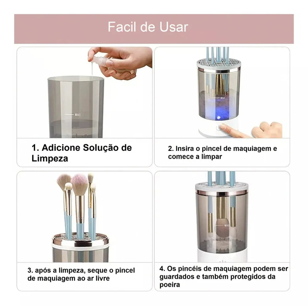 Limpador de Pincel Eletrico USB