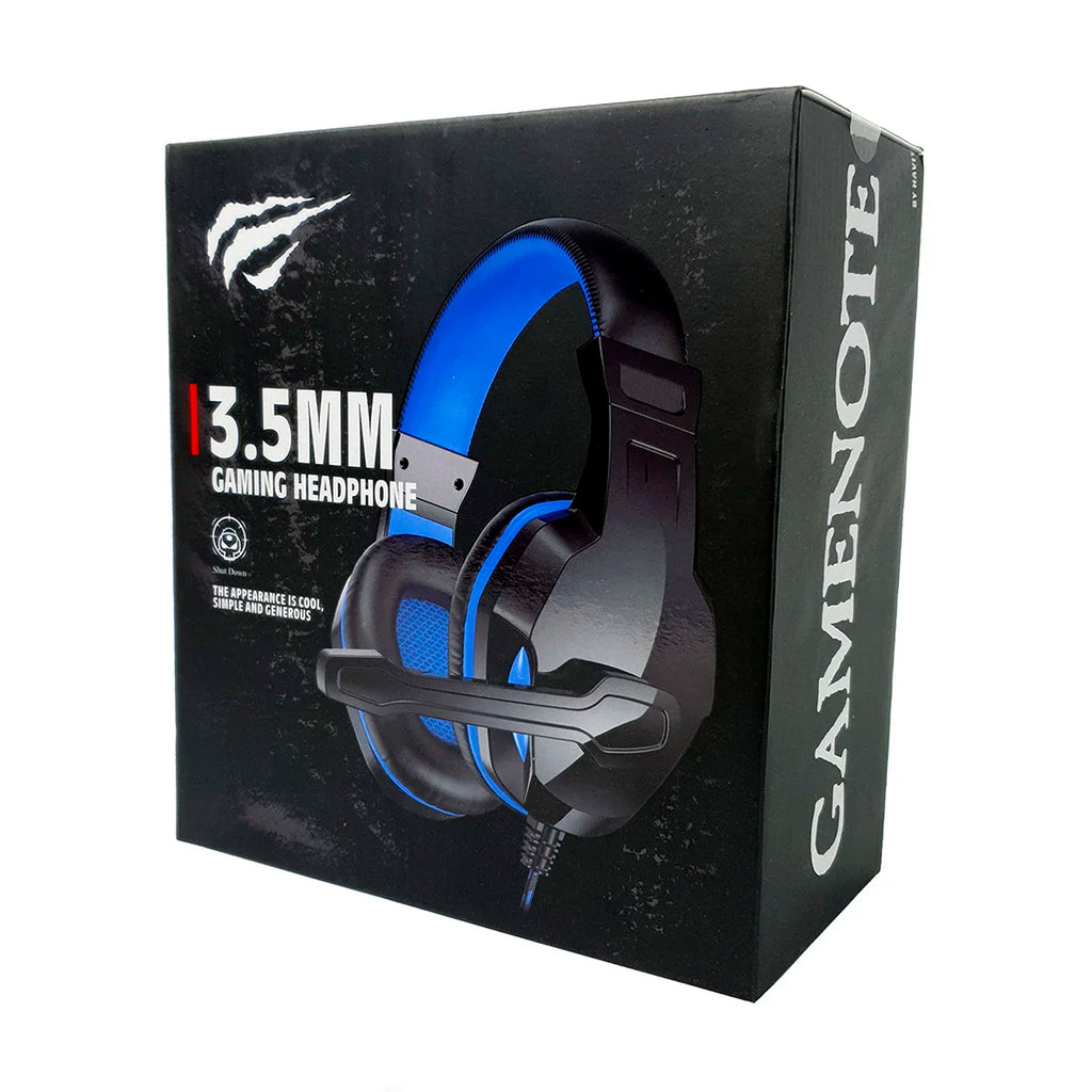 Headset Gamer Havit Gamenote H763d Preto/Azul